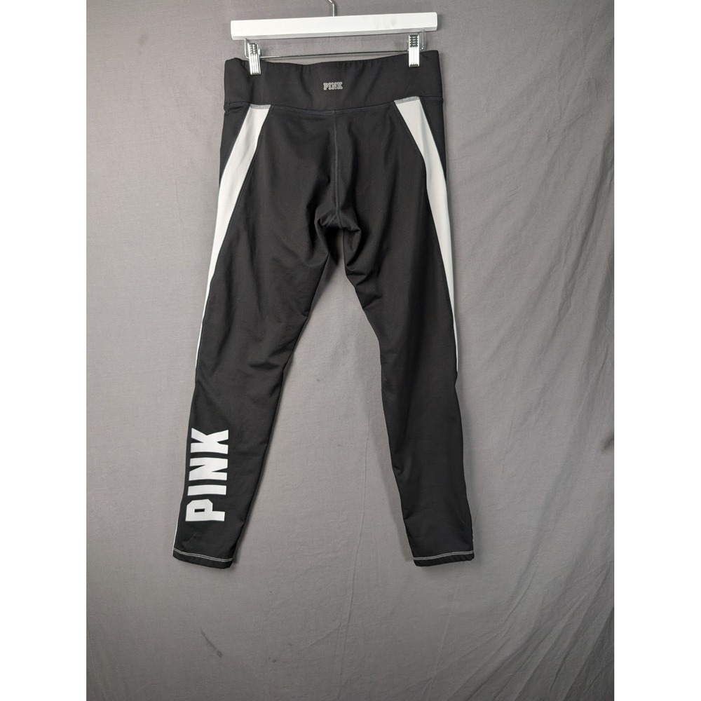Pink Victoria's Secret Cozy Leggings Black/White Colorblock‎ Large 5980